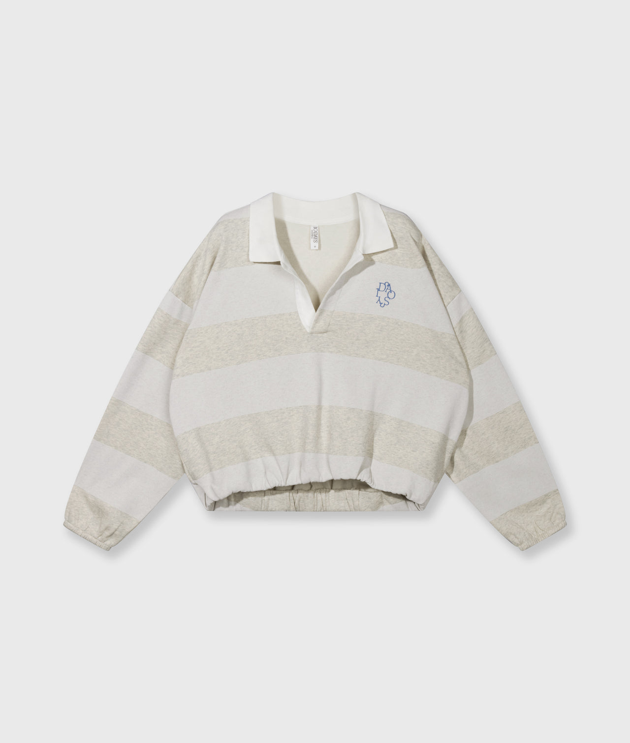 Gestreiftes Polo-Sweatshirt