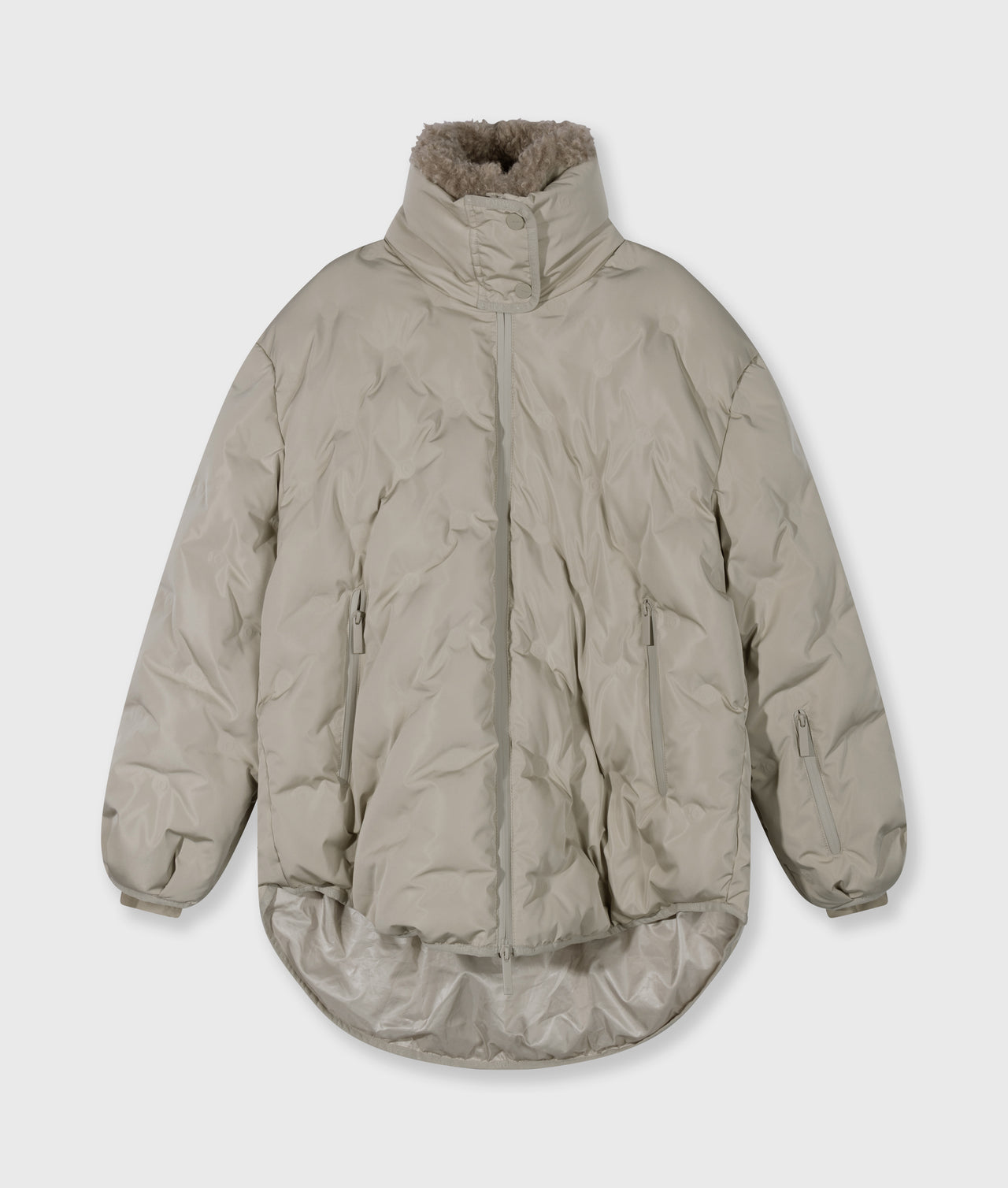 Steppjacke in Taupe
