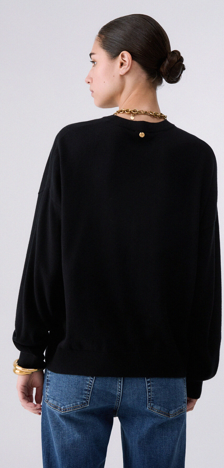 Pullover mit geometrischem Intarsienmuster – Ansicht 2